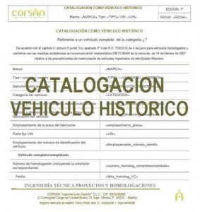 Catalogacion Turismo como Vehiculo Historico